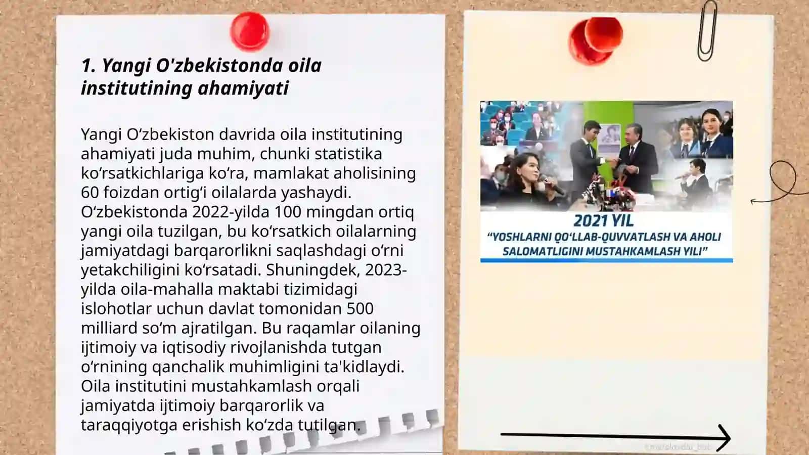Yangi O'zbekistonda oila instituti va uning davlat tomonidan qo'llab quvvatlanishi 3