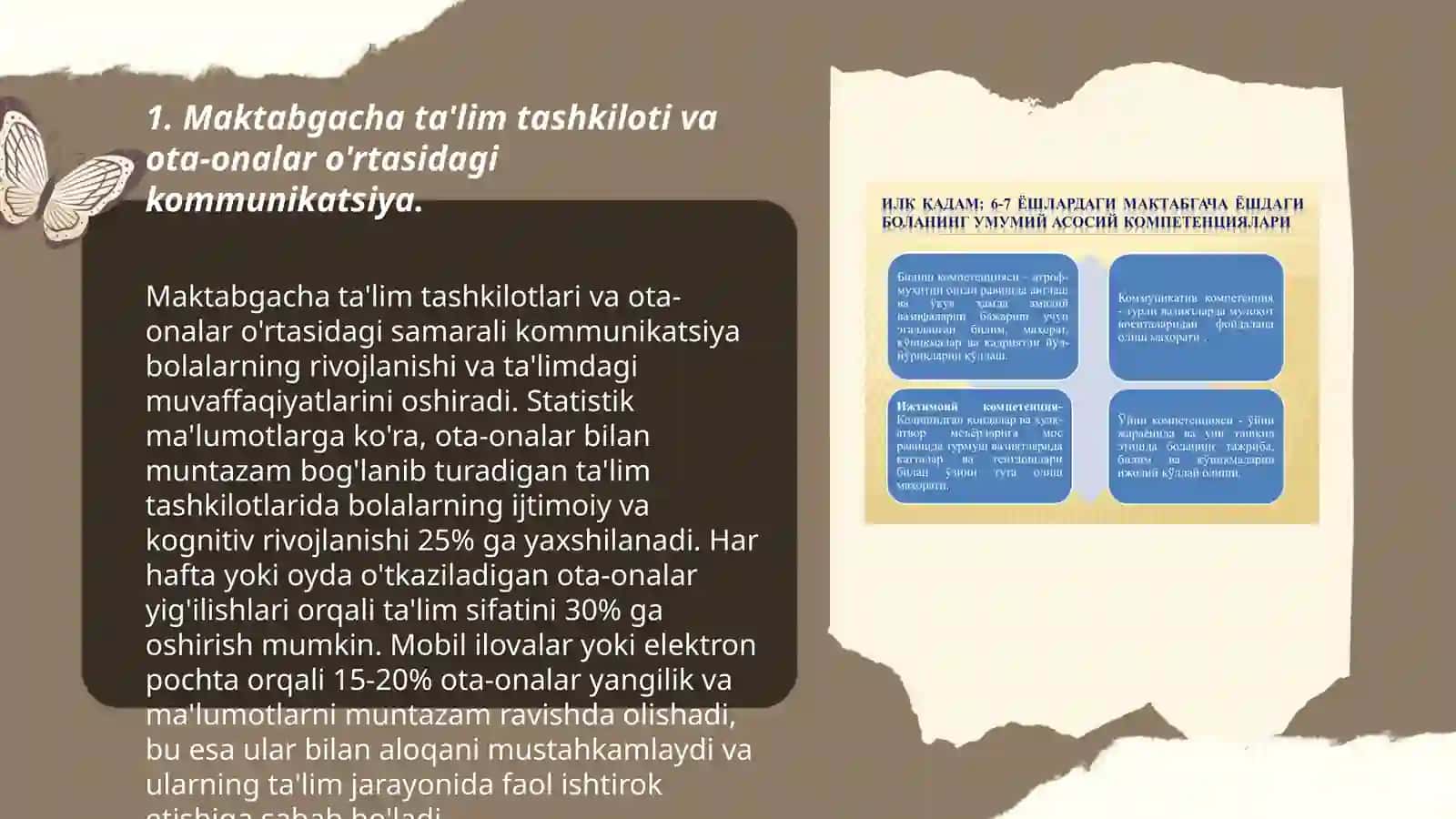 Maktabgacha taʼlim tashkiloti va ota- onalar oʻrtasidagi oʻzaro munosabatlar 3