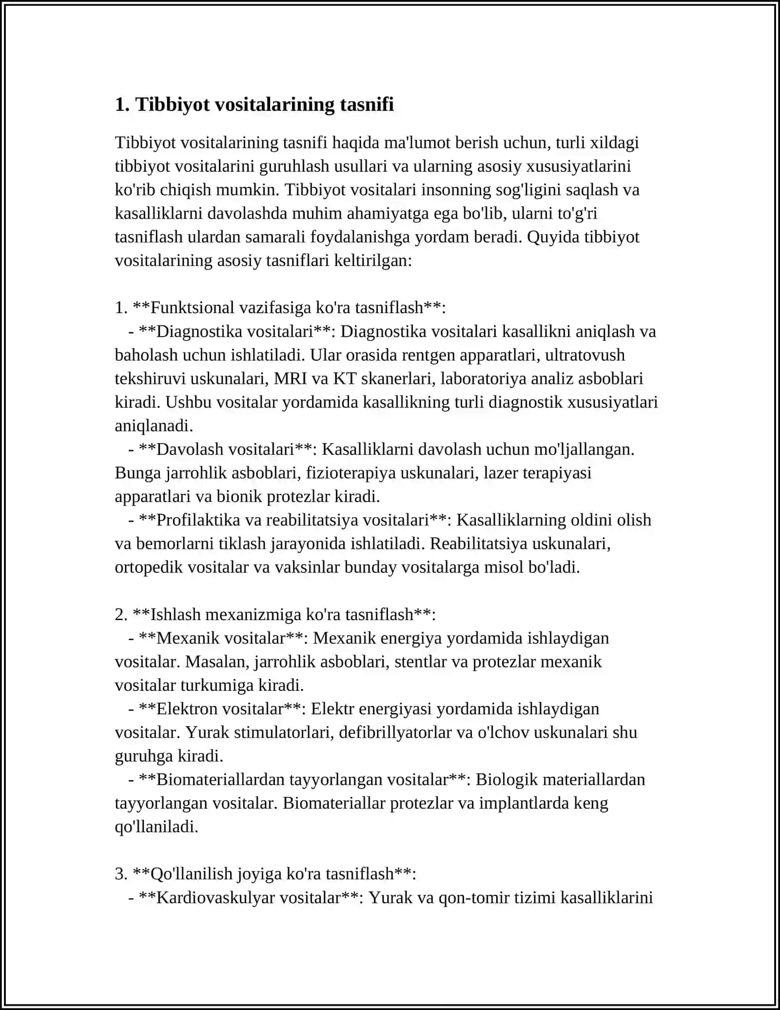 TIBBIYOT VA FARMATSEVTIK TOVARLAR HAQIDA ASOSIY TUSHUNCHALAR 3