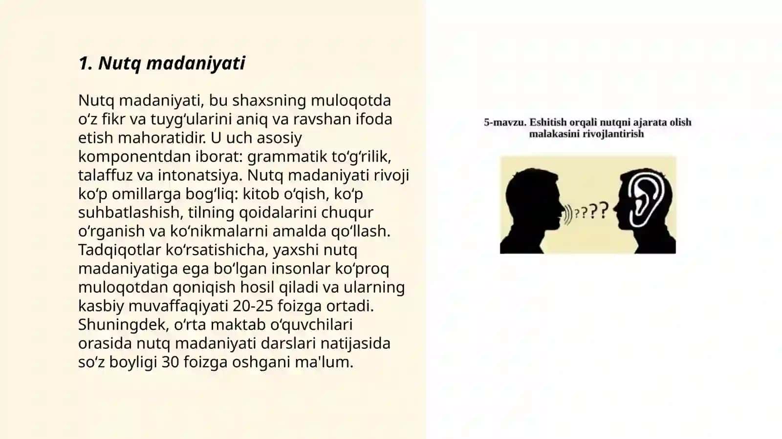 Nutqni rivojlantirish va dialog o'tkazish 3