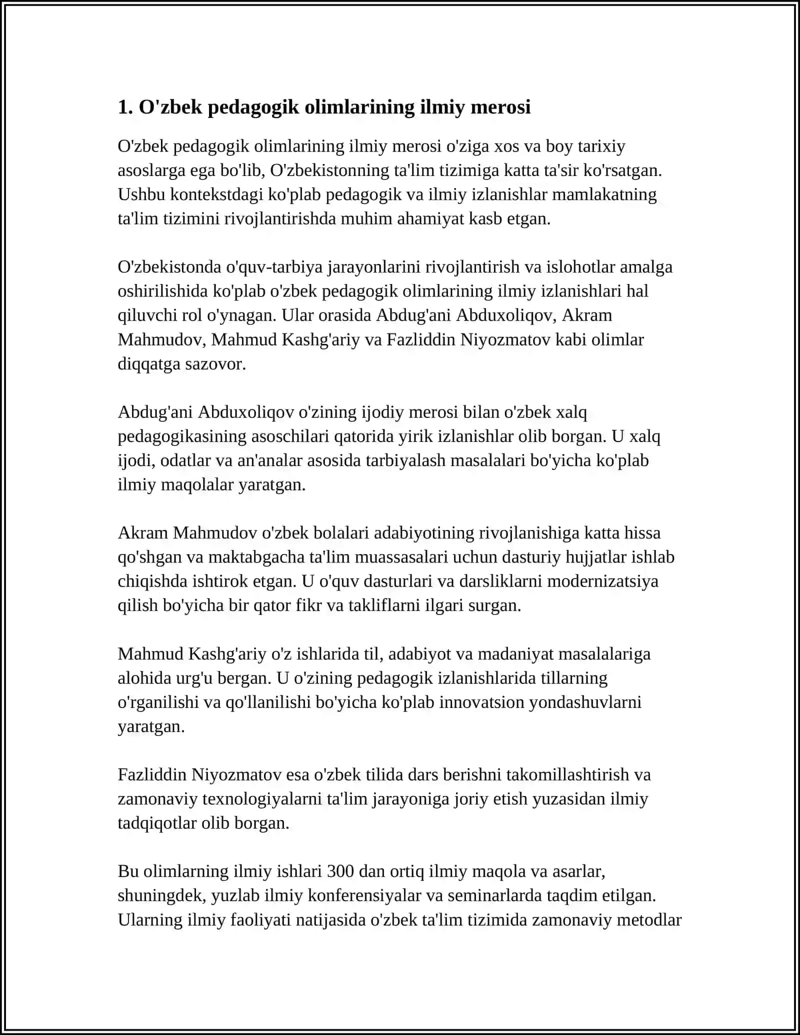 O'zbek pedagogik olimlari 3
