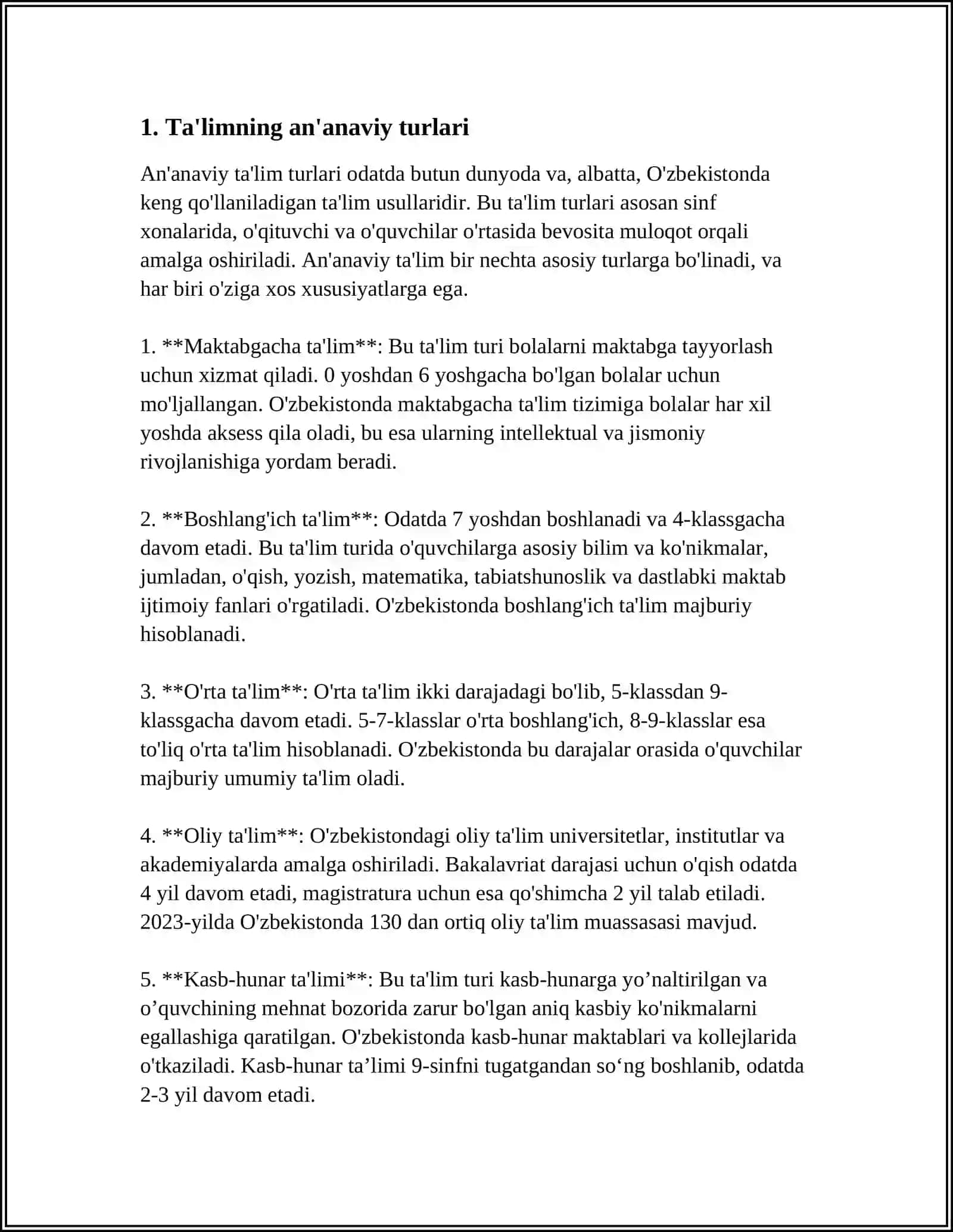 BURJLARNING TURLARI VA QOʻLLASH TURLARI 3