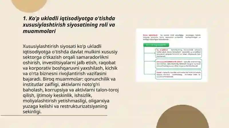 Bozor iqtisodiyotiga o'tish davrida ko'p ukladli iqtisodiyotni shakllantirish masalalari 3