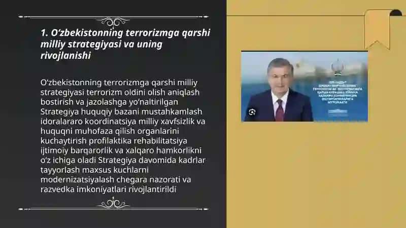 Oʻzbekistonning terrorizmga qarshi kurash tajribasi 3