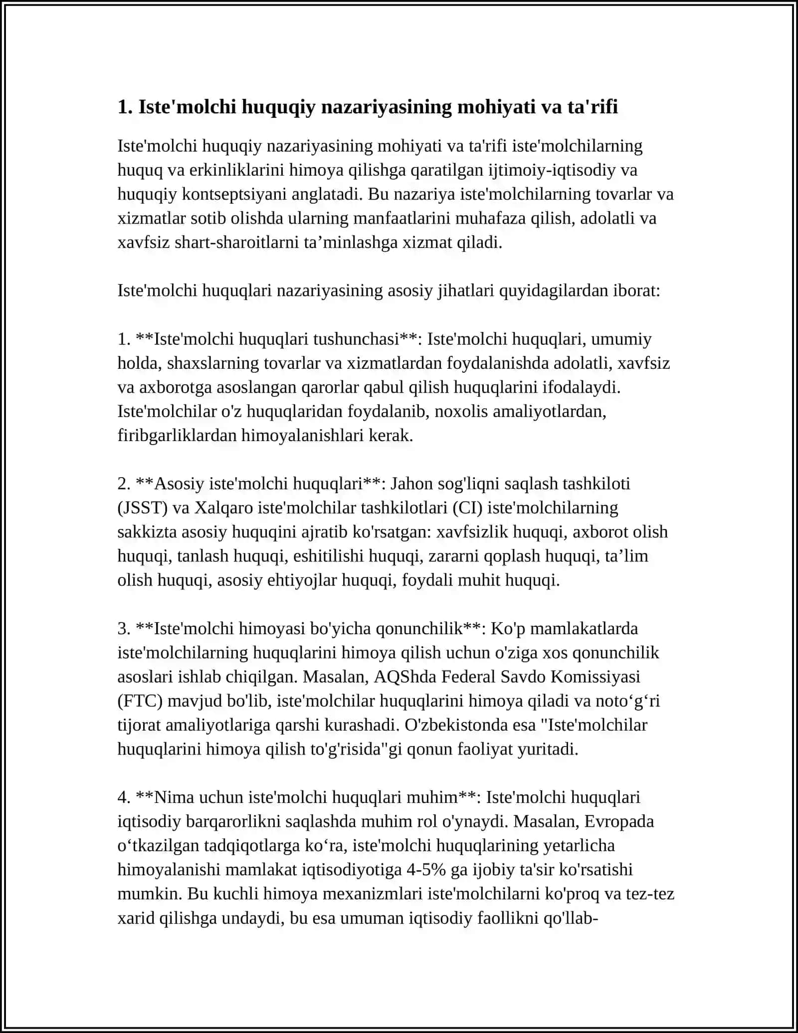 ISTE'MOLCHI HUQUQIY NAZARIYASINI ASOSIY HOLATI 3