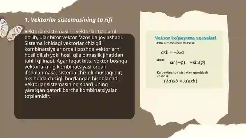 Vektorlar Sistemasi 3