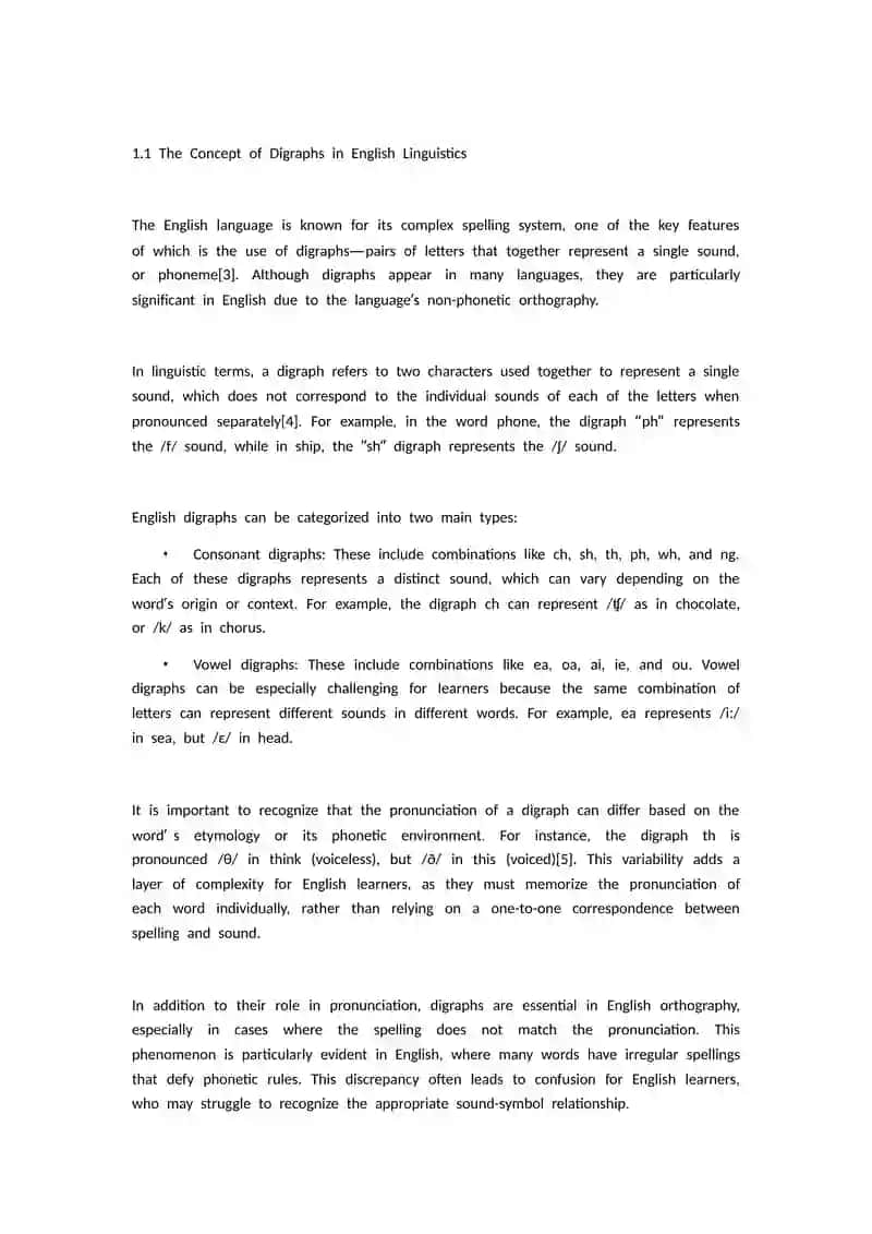 Understanding Digraphs in English Linguistics 3