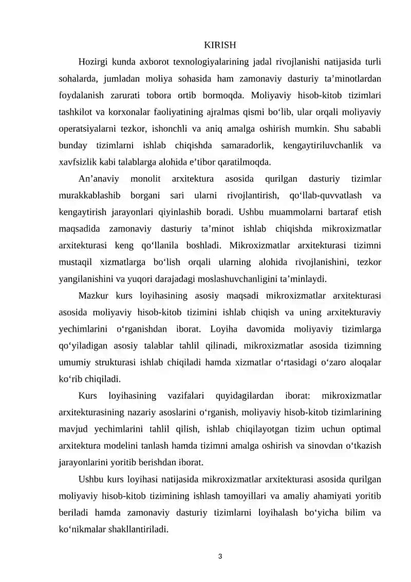 Moliyaviy hisob-kitob tizimlari 3