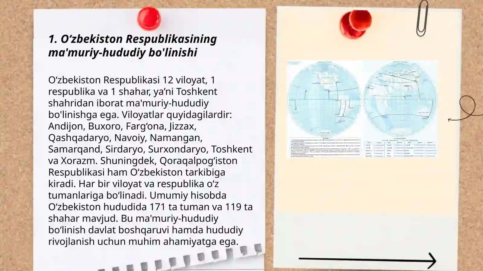 O‘zbekistonning mamuriy-hududiy tuzilishi va ularning mintaqaviy rivojlanish xususiyatlari 3
