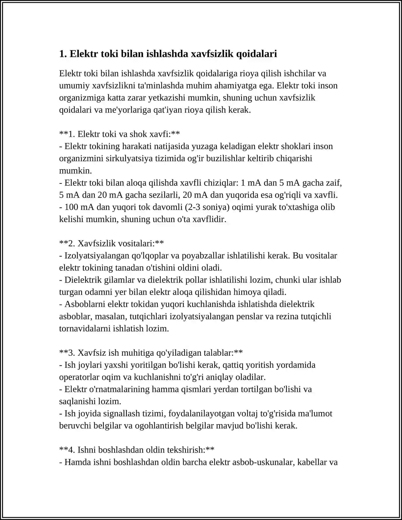 LABORATORIYA BINOLARI XONALARI VA ISH JOYLARIDA XAVFSIZLIK QOIDALARI 3