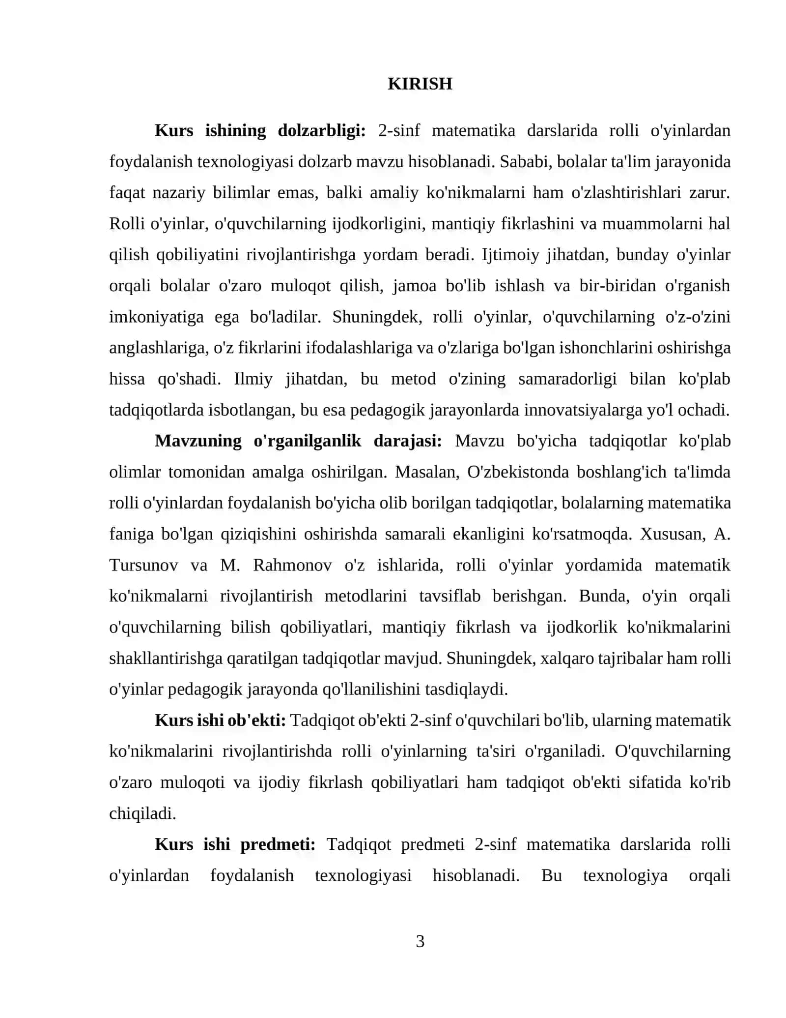 2-sinf matematika darslarida rolli o'yinlardan foydalanish texnologiyasi 3
