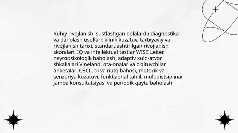 Ruhiy rivojlanisi sustlashgan bolalarning psixologik muammolari va òziga xos xususiyatlari 3
