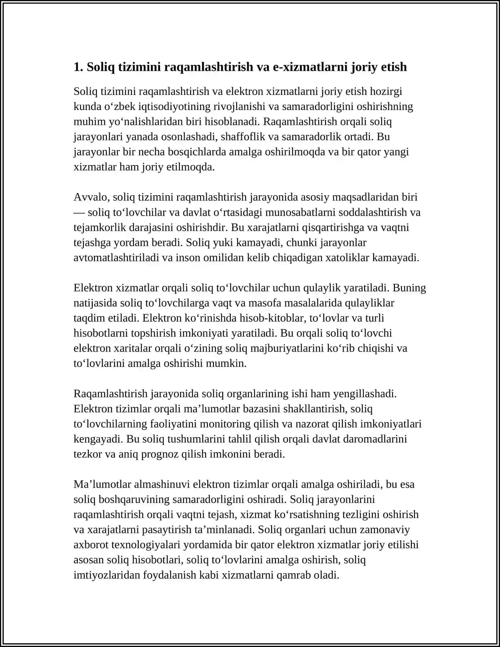 SOLIQ TIZIMINI TAKOMILASHTIRISHNING ZAMONAVIY YONALISHLARI 3