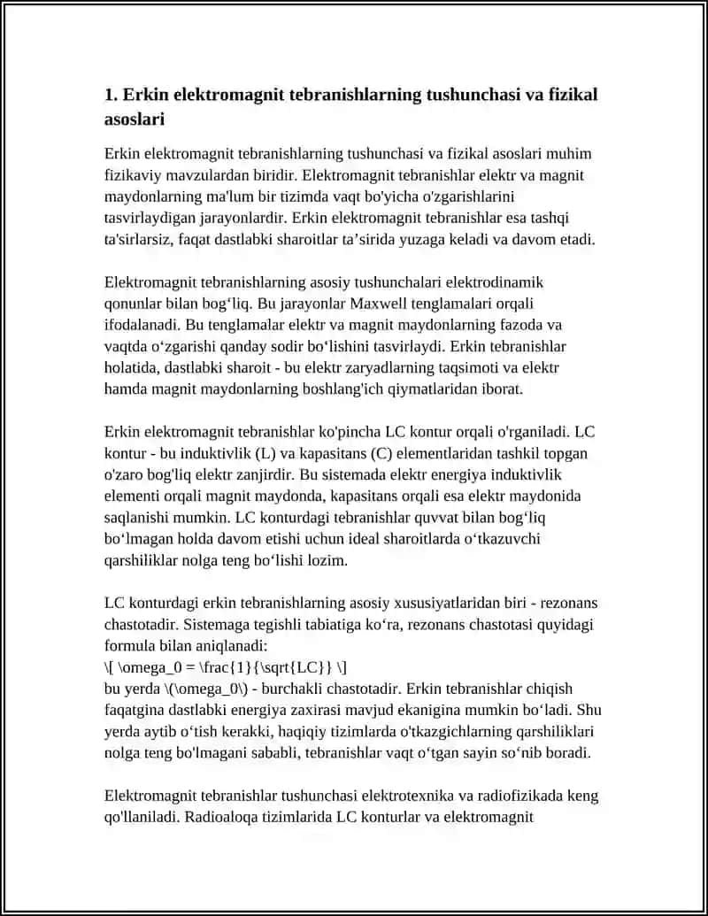 ERKIN ELEKTROMAGNIT TEBRANISHLAR 3