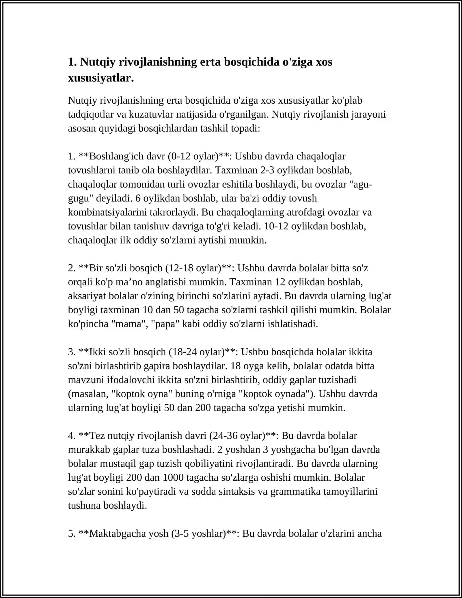 MAKTABGACHA YOSHDAGI NUTQIDA KAMCHILIGI BOʻLGAN BOLALARNING FAOLIYAT XUSUSIYATLARI 3
