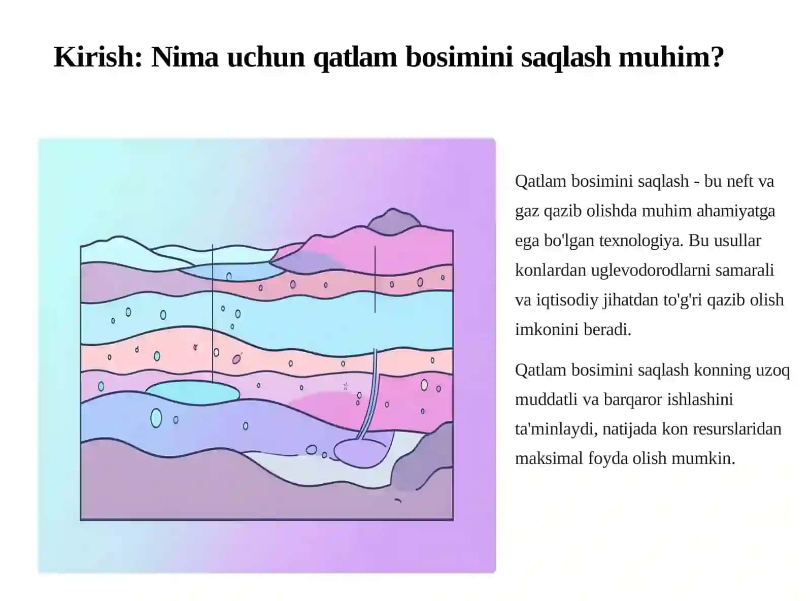 Qatlam Bosimi Saqlash Usullari Tasnifi 3