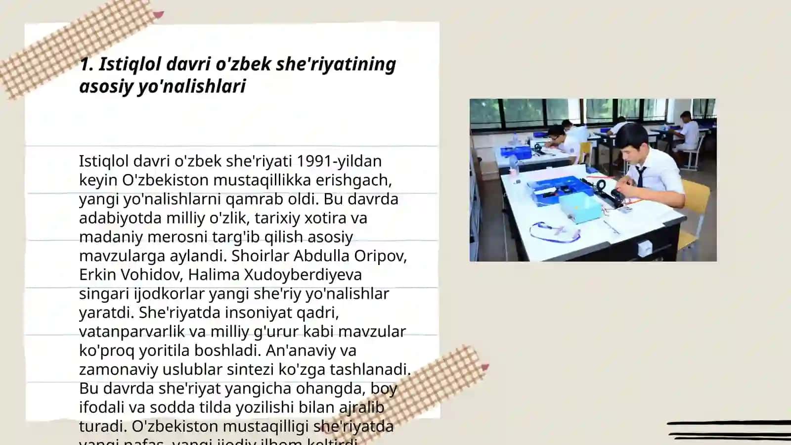 Istiqlol davri o'zbek she'riyati sohasidagi izlanishlar 3