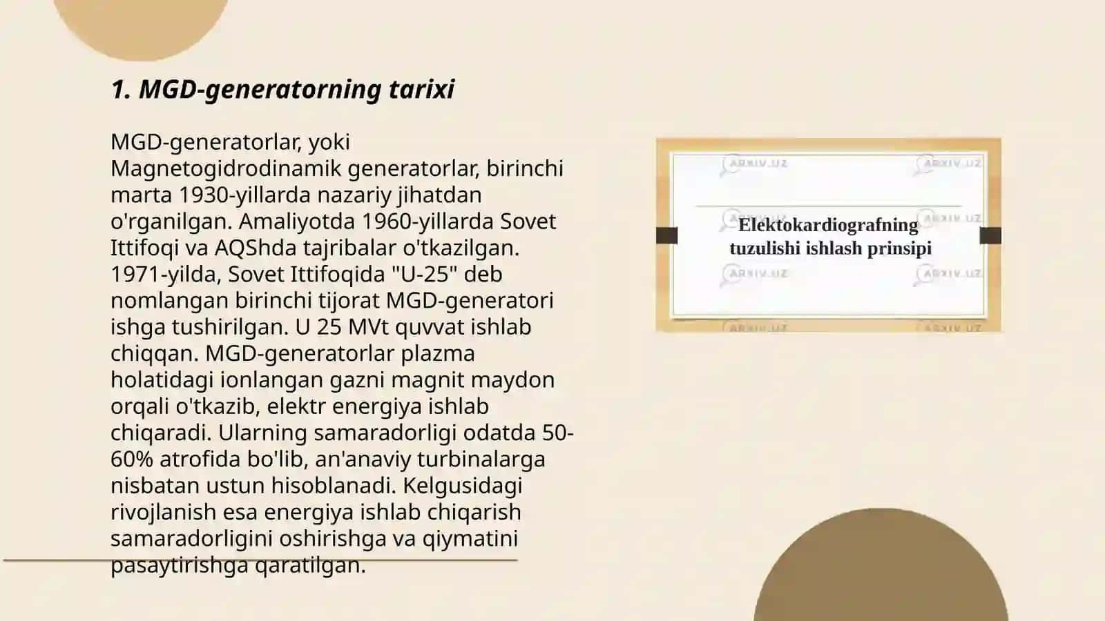 MGD-generator va uning ishlash prinsipi 3