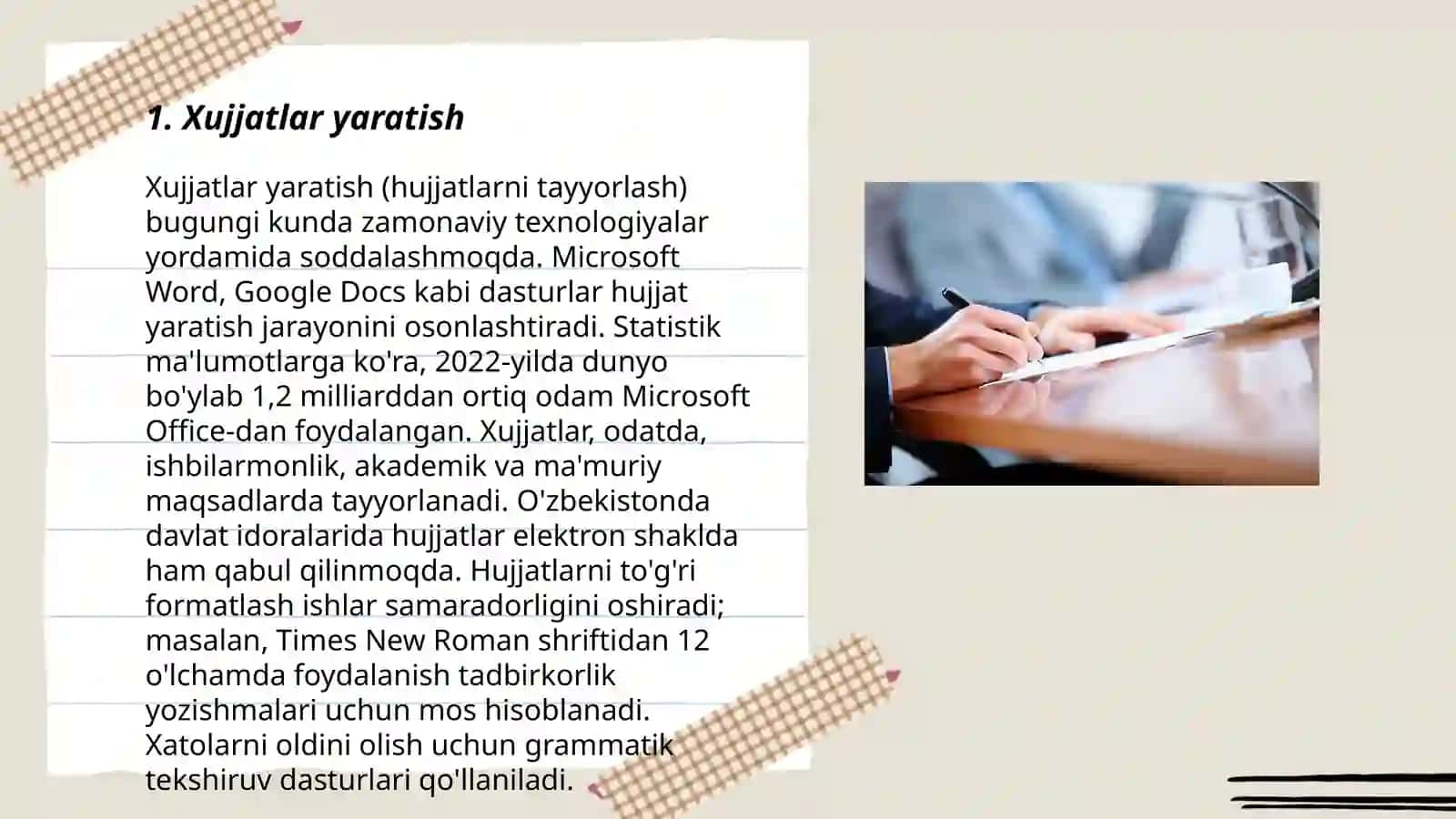Xujjatlar ustida ishlash tartiboti 3