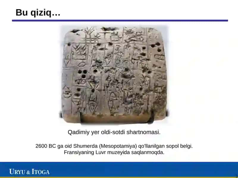 B2B shartnomasi Qadimiy oldi-sotdi shartnomasi 3