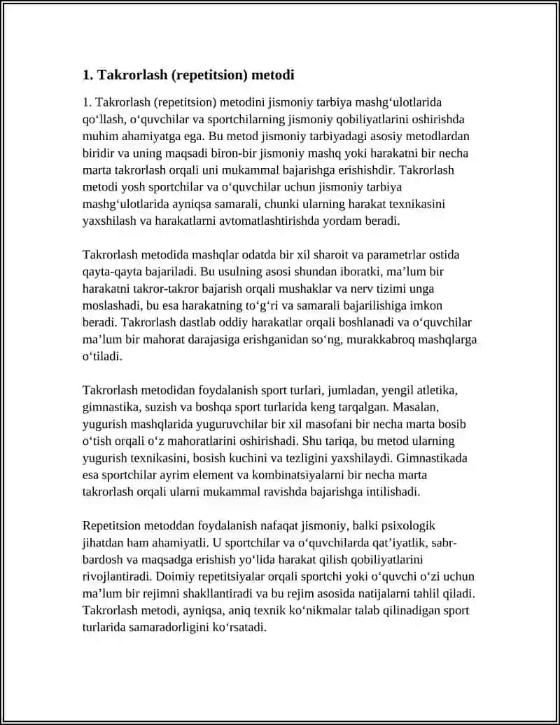 Jismoniy Tarbiya Mashg'ulotlarida Qo'llaniladigan Jismoniy Tarbiya Metodlari 3