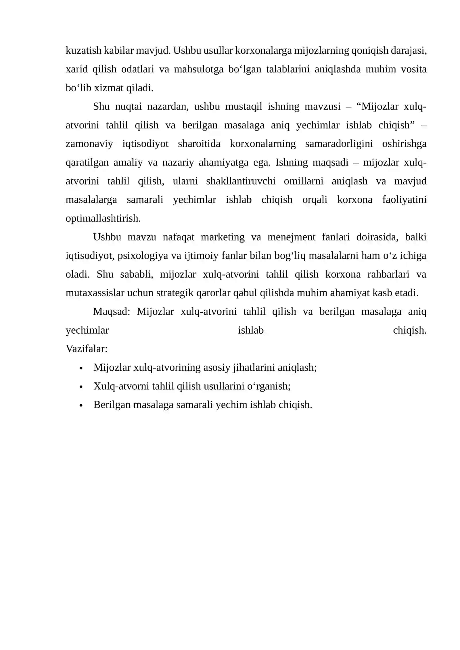 MIJOZLAR XULQ-ATVORINI TAHLIL QILISH 3