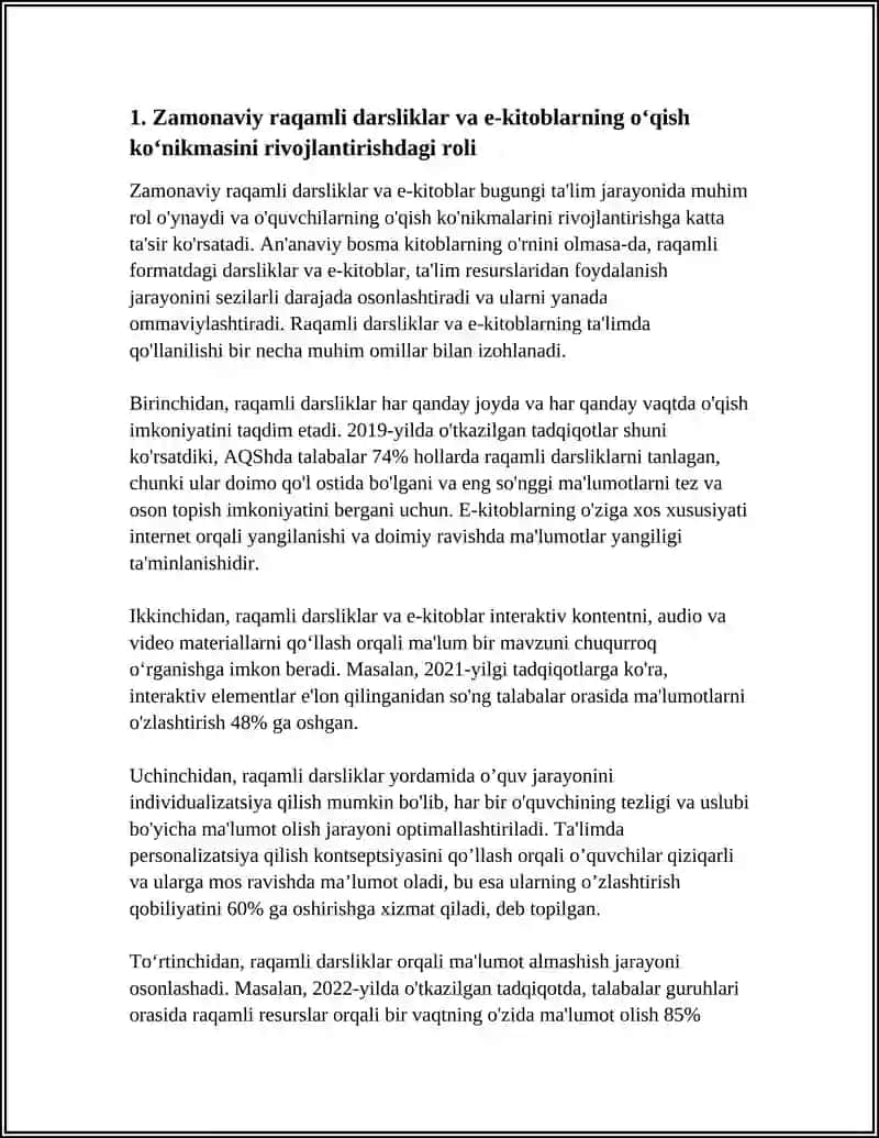 O’QISH ( READING) KOʼNIKMASINI RIVOJLANTIRISHDA ZAMONAVIY TEXNOLOGIYALARNING OʻRNI. 3