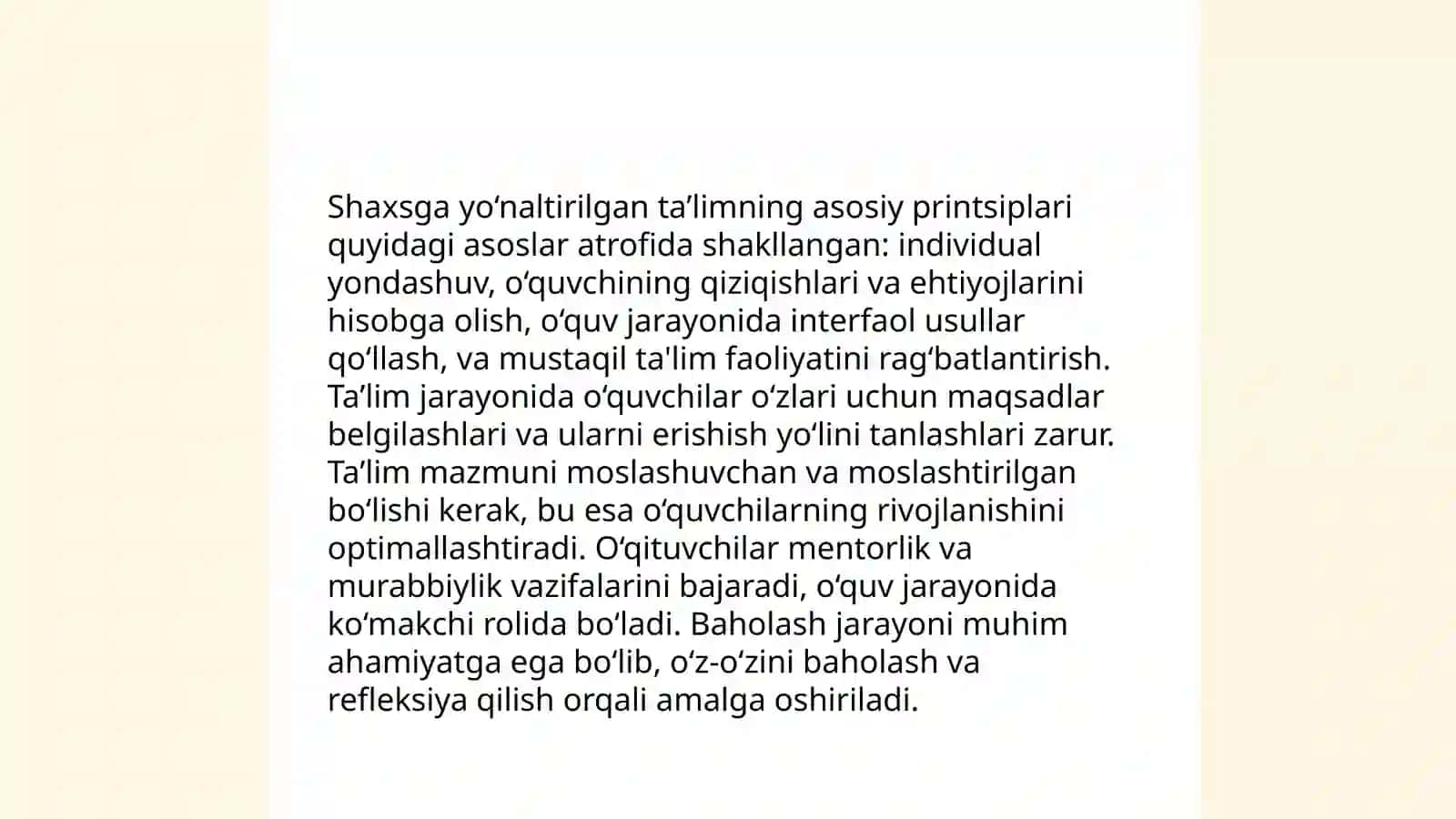 Shaxsga yo‘naltirilgan ta’lim texnologiyalari 3