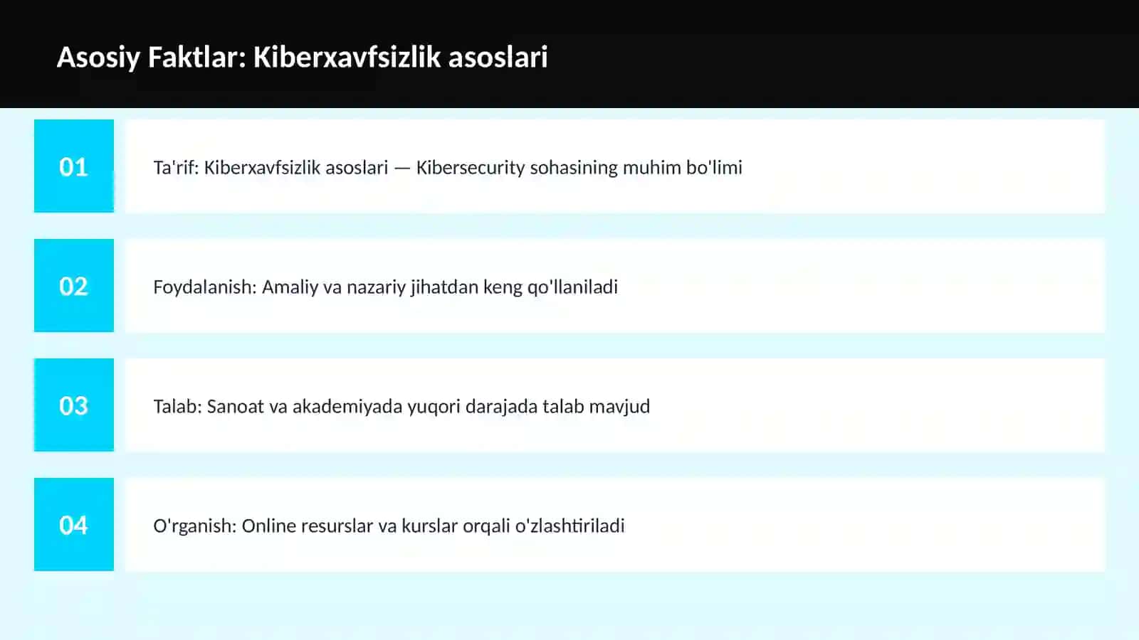 Kiberxavfsizlik asoslari 3