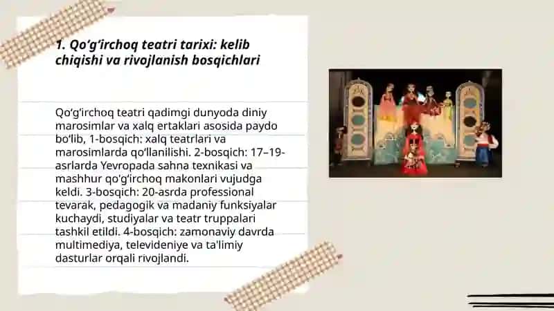 Qoʻğirchoq teatri tarixi 3