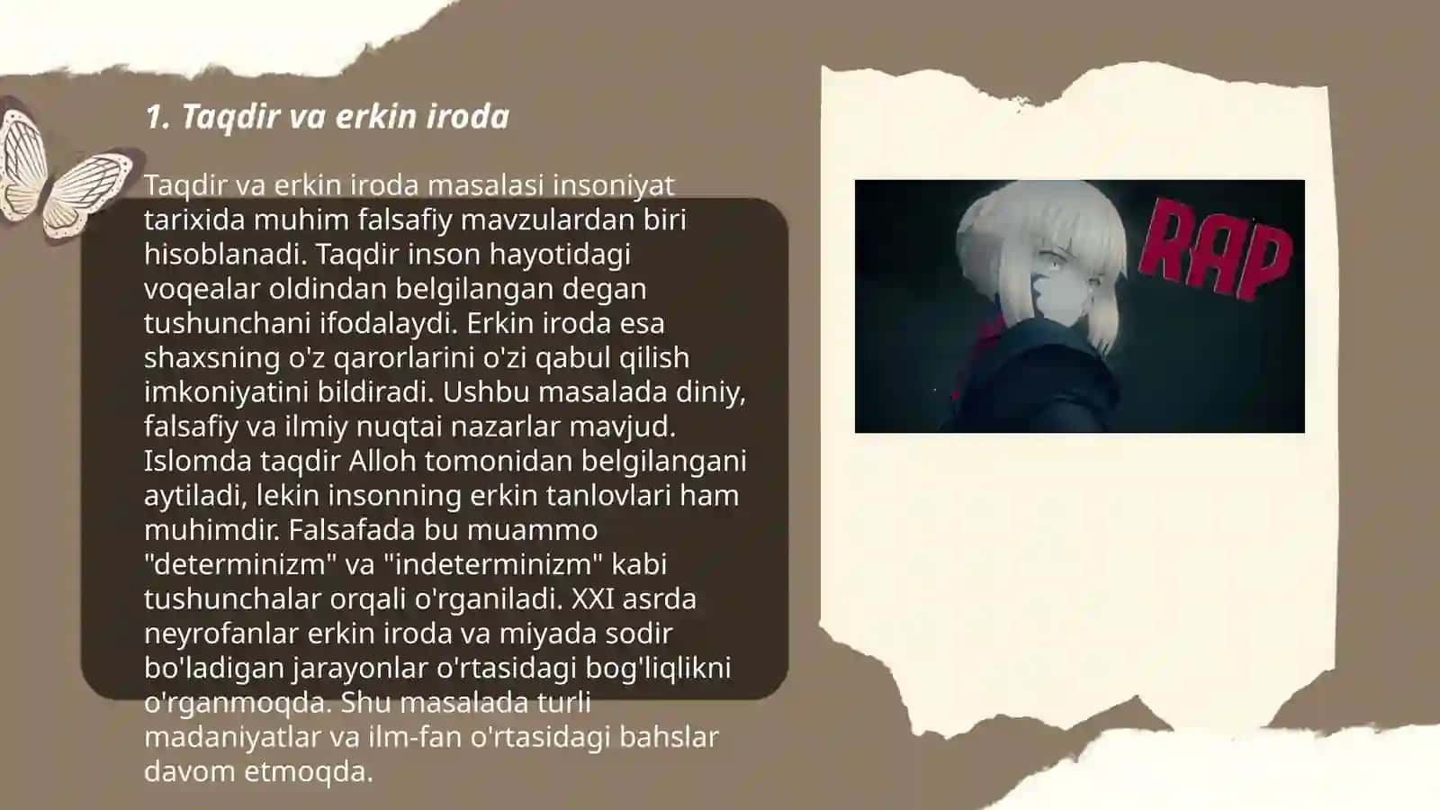 Taqdir va erkin iroda 3