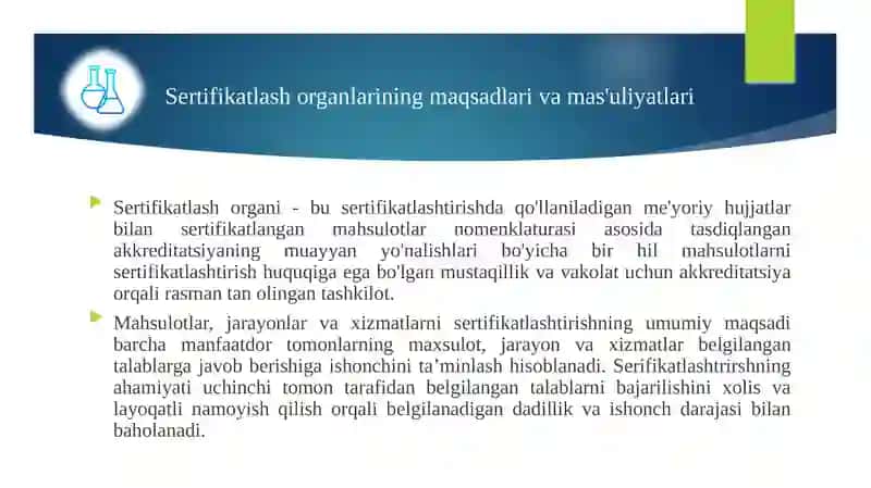 Sertifikatlashtirish idoralari va sinov laboratoriyalari 3