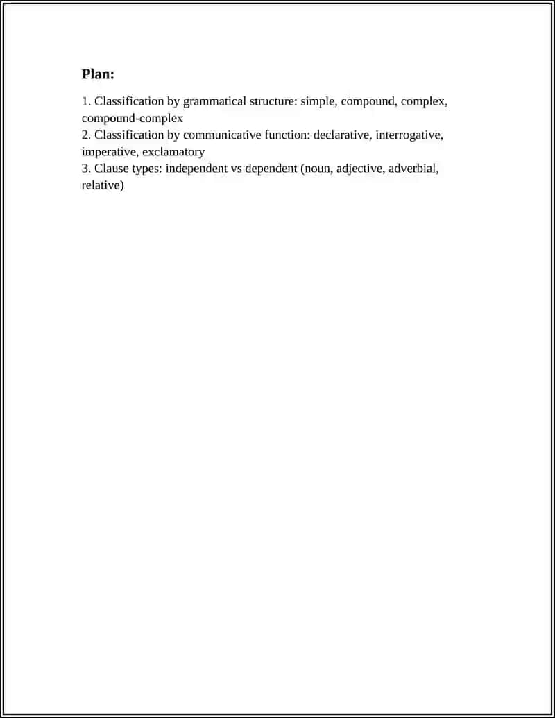 TYPOLOGY OF SENTENCES 3
