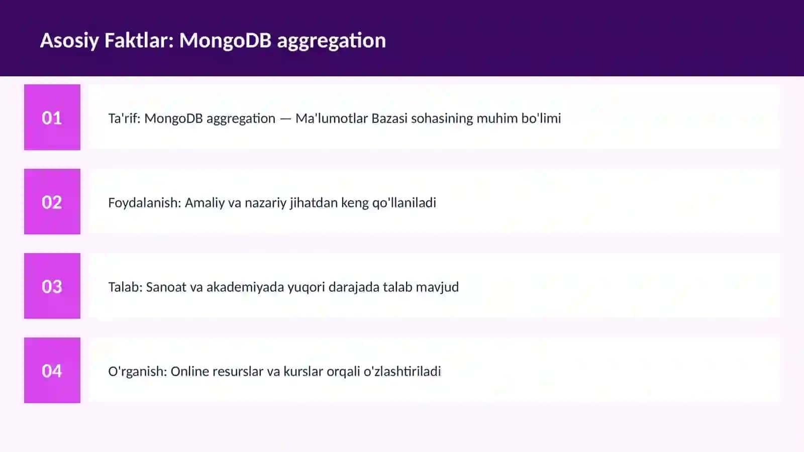 MongoDB aggregation 3