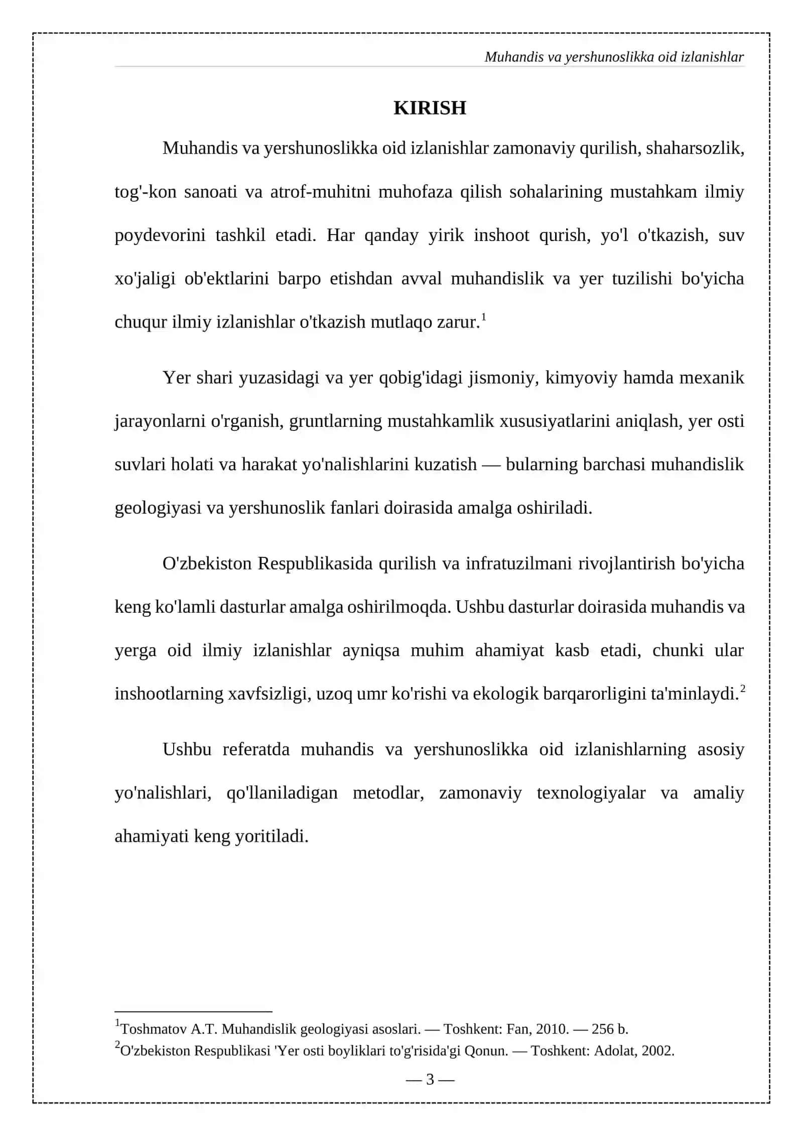 MUHANDIS VA YERSHUNOSLIKKA OID IZLANISHLAR 3