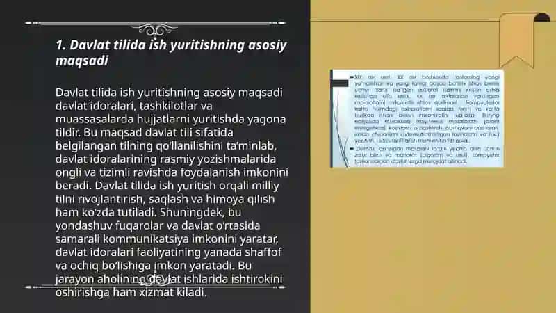 Davlat tilida ish yuritish fanining maqsad va vazifalari 3