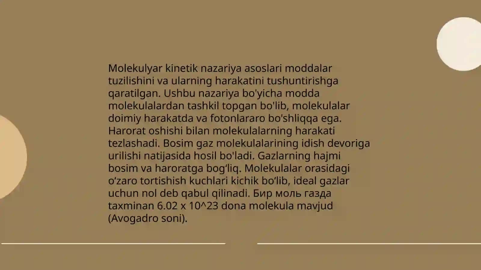 Molekulyar kinetik nazariya va temperatura 3