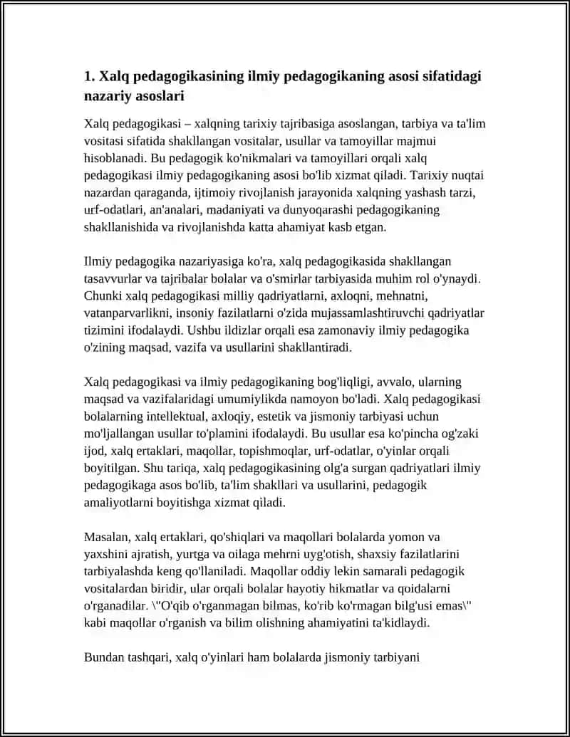 XALQ PEDAGOGIKASI ILMIY PEDAGOGIKANING ASOSI 3