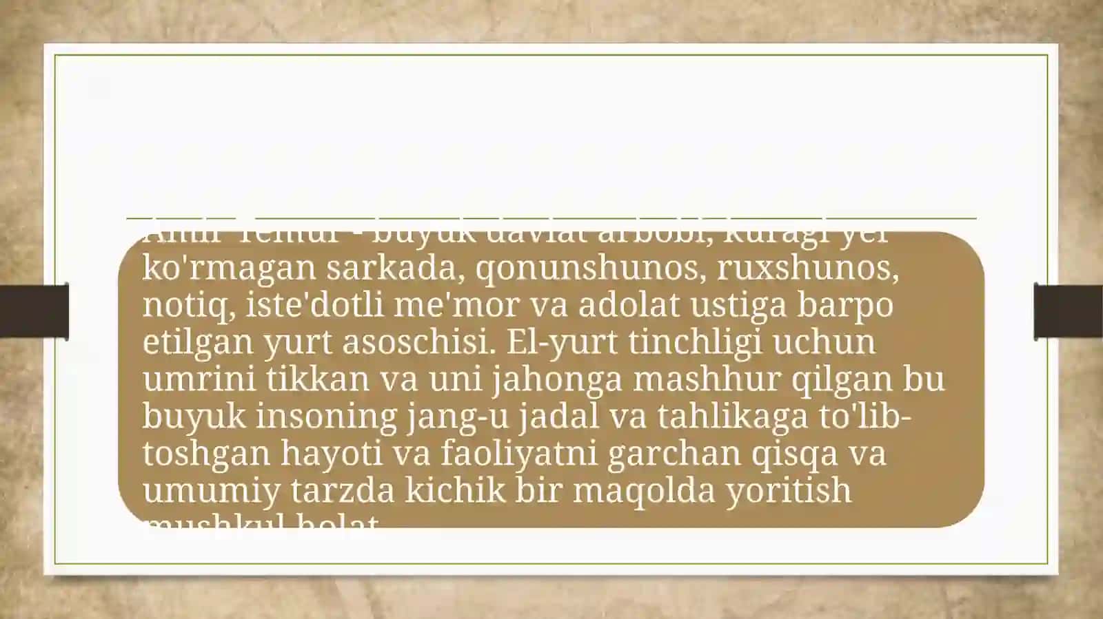 Amir Temur O'g'itlarining Tarbiyaviy Ahlakiyati 3