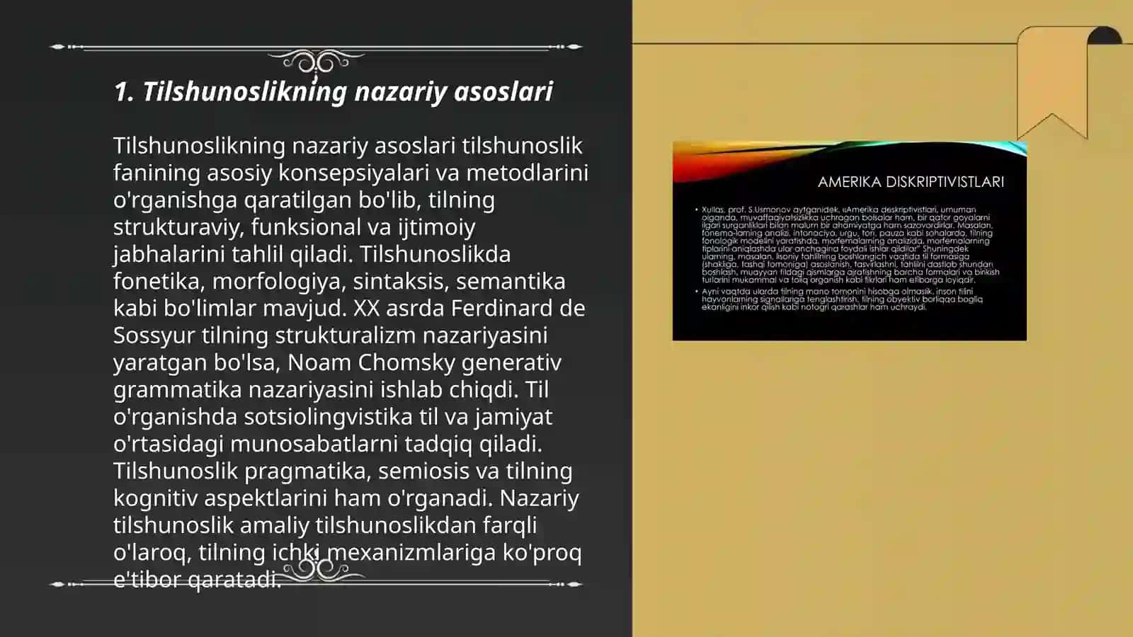 Tilshunoslik maktablari taʼlimotining asosiy mohiyati 3