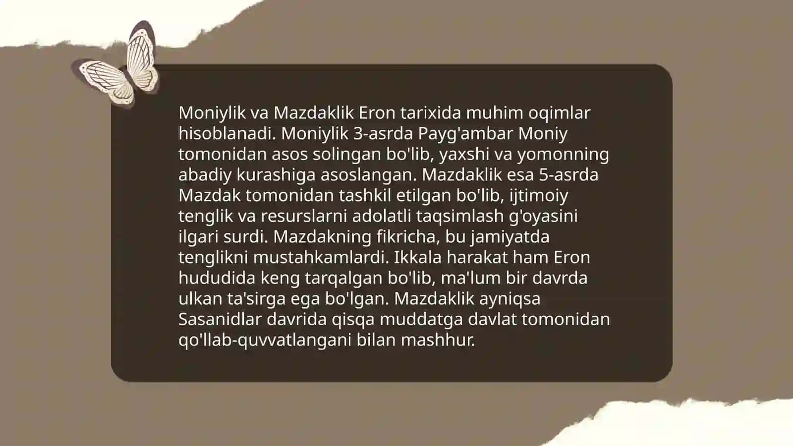 Moniylik va Mazdakiylik 3