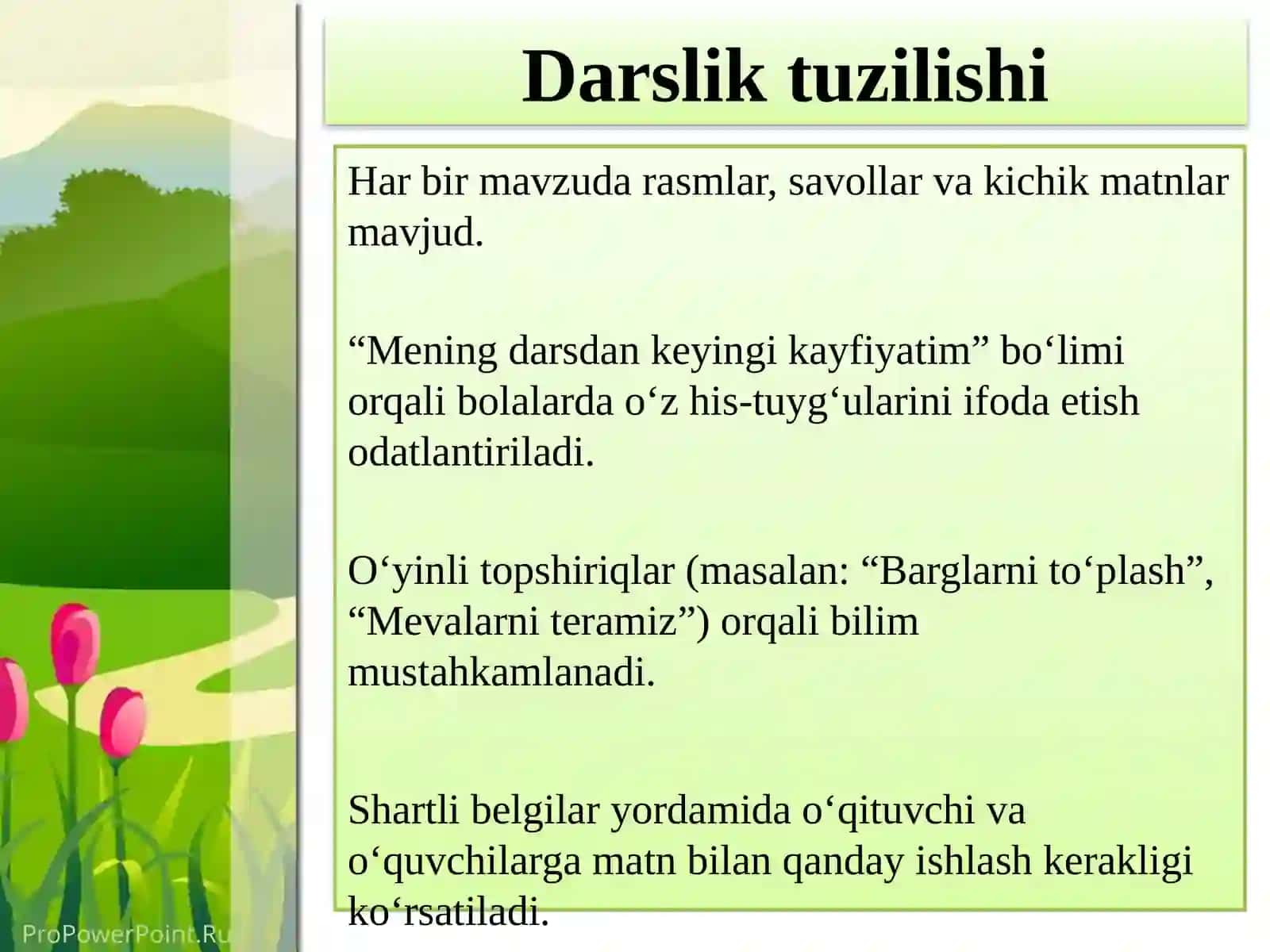 1-sinf “TABIIY FANLAR” darsligi bo‘yicha taqdimot 3