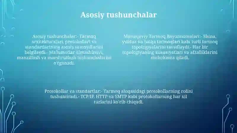 Mintaqaviy Tarmoq Bayonnomalari 3