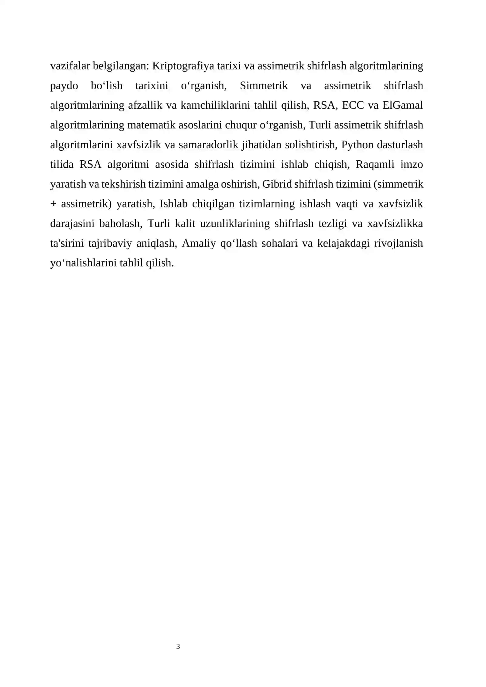 ASSIMMETRIKSHIFRLASH ALGORITMLARIDAN 3
