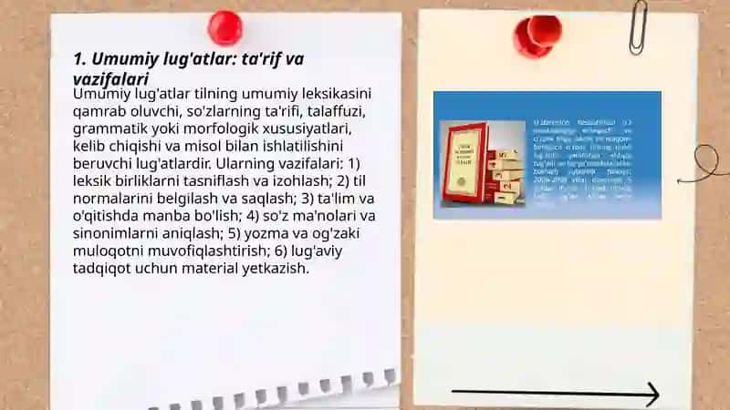 Umumiy va maxsus lug'atlar 3