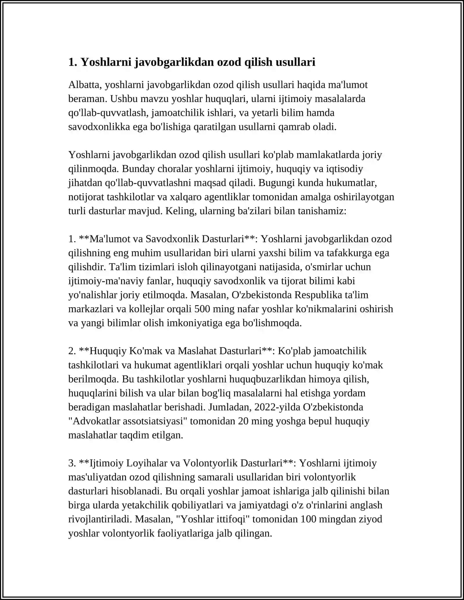 VOYAGA YETMAGANLARNI JAVOBGARLIKDAN VA JAZODAN OZOD QILISH 3