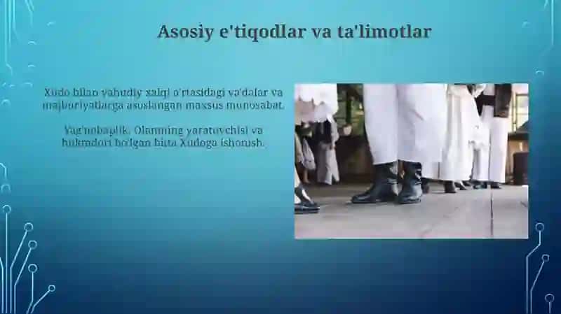 Yahudiylik ta'limoti,an'ana va marosimlari 3