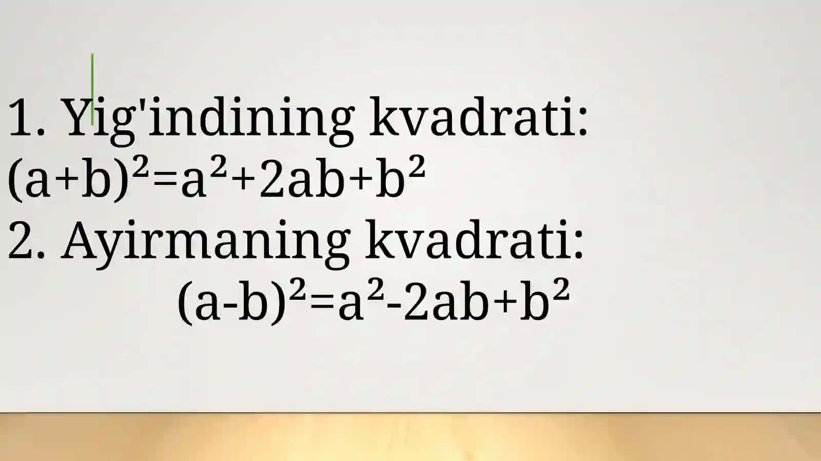 QISQA  KO'PAYTIRISH  FORMULALARI 3