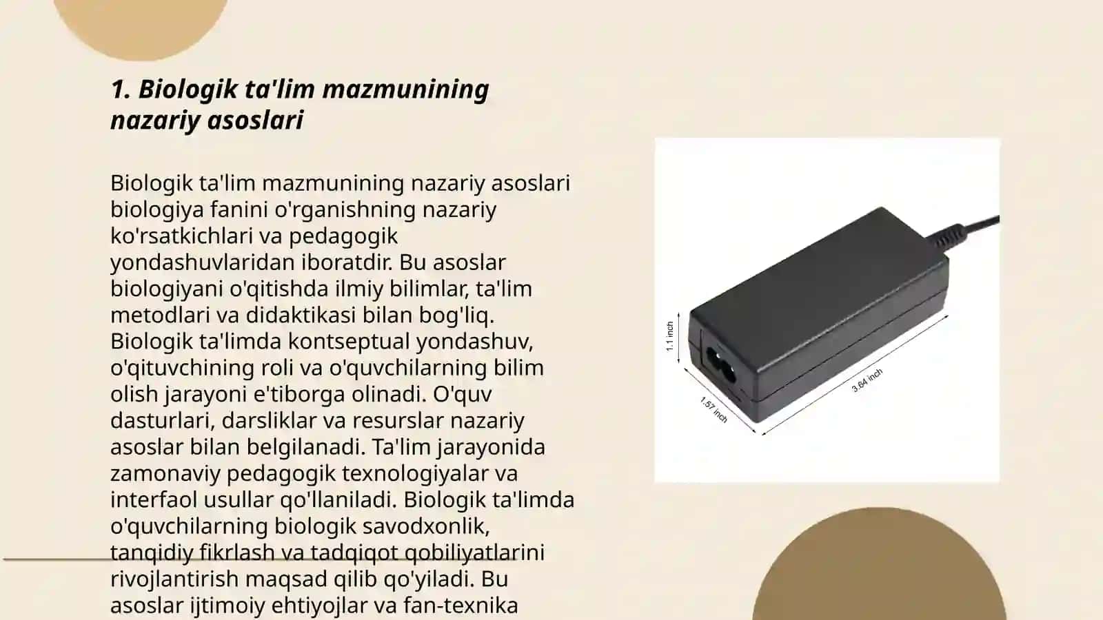 Biologik ta'lim mazmuni komponentlarini shakllantirish yo'llari 3
