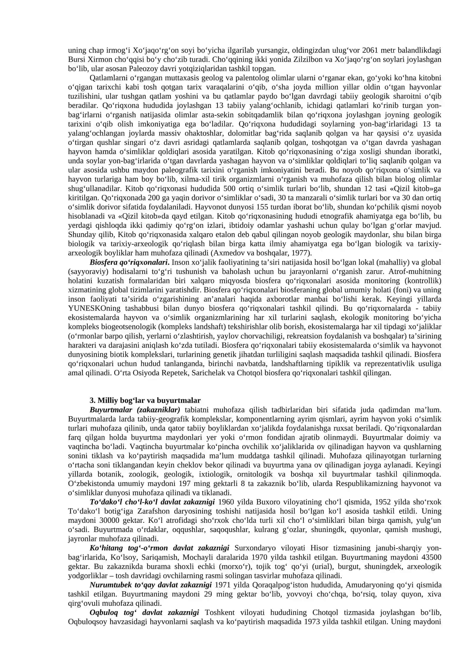 Alohida muhofaza etiladigan hududlar haqida tushuncha 3